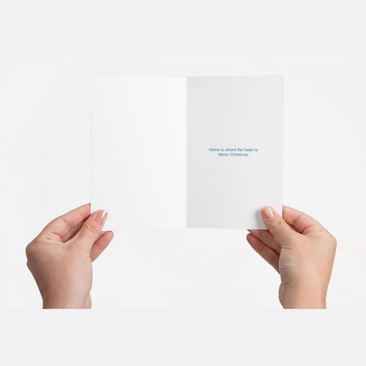 Home for the Holidays Cards (3) 4.6" x 7.2" inches with White Envelopes