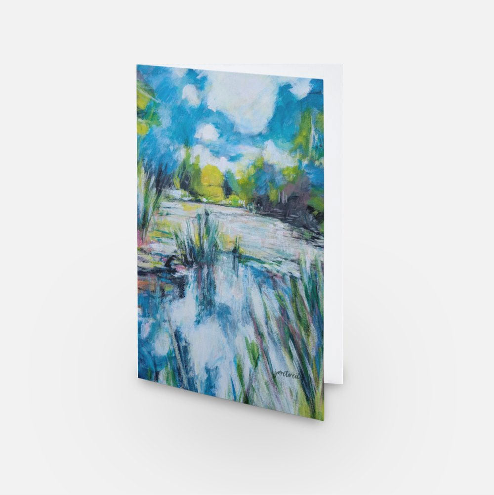 Marshland (2) 4.6" x 7.2" inches with White Envelopes